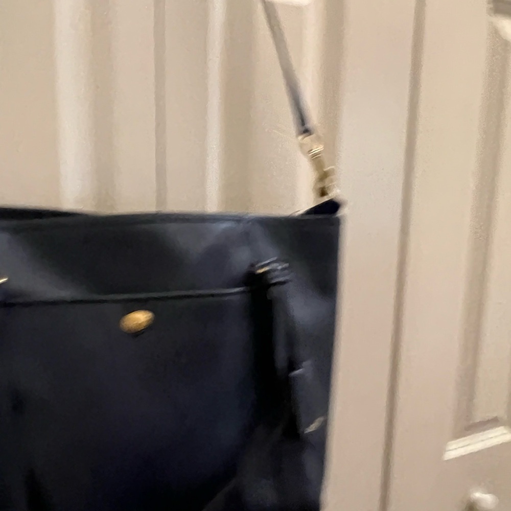 Coach Navy Blue Polyurethane Tote Bag - Picture 5 of 12